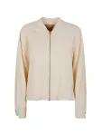 Бомбер на молнии Twinset, бежевый - фото