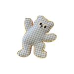 Плюшевая игрушка Dopamine Plaid Bear высотой 45 см BEIKEMIXUE, синий - фото