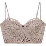 Self-portrait Топ Women's Dark Gray Brown - фото 3