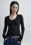 Топ Citizens of Humanity MARA U NECK, Black - фото