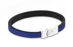 LOUIS VUITTON Кожаный браслет мужской синий - фото 3