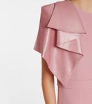 Платье из крепа из смесовой шерсти Safiyaa, Rose On Blush - фото 5