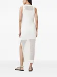 Платье миди Miro из сетчатого трикотажа AllSaints, белый - фото 3