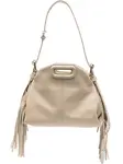 Мини-сумка Miss M с бахромой на плечо Maje, нейтральный - фото