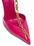 Лаковые туфли-лодочки на шпильке Sync Balmain, желтый/розовый - фото 5
