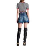 Джаккардовый топ с монограммой BALMAIN, мультиколор - фото 7