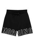 Шорты с логотипом Moschino, черный - фото