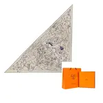 Кашемировый  шелковый  шарф Beige HERMES - фото