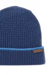 Шапка-бини с логотипом Kiton, синий - фото 4