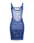 Мини-платье Mugler, ярко-синий - фото