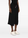 Юбка миди с декоративными булавками Carven, черный - фото 3