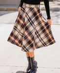 Женская миди-юбка в клетку Примула Cupshe, Brown - фото 2