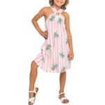 Детское платье-бюстье с вырезом в полоску Palm Stripe Joyous & Free, Palm Stripe - фото