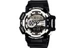 CASIO Часы Men Liquid Crystal/Analog Dual Display Series Black Watch GA-400-1A - фото