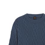 Свитер мужской HUGO BOSS, темно-синий - фото 3