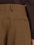 Брюки в клетку гингем Ferragamo, коричневый - фото 5