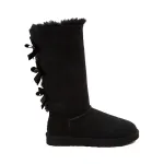 Ботинки высокие женские UGG Bailey Bow II, черный - фото