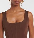 Длинное платье Jamie jersey Simkhai, Cocoa - фото 4