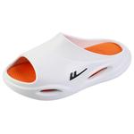 Домашние тапочки Warrior бело-оранжевые - фото 3