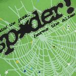 Худи Sp5der Punk V2 Rhinestone Hoodie, Bright Green - фото 3