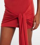 Мини-платье из смесового джерси с драпировкой Aya Muse, Ketchup - фото 5