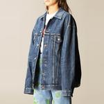 Джинсовая куртка женская синяя Balenciaga - фото 6