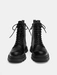 Pull&Bear Черные ботинки на шнуровке - фото 3