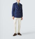 Двубортный кашемировый блейзер Dunhill, Spring Navy - фото 2