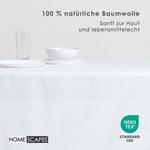 Скатерть Homescapes белый, 137/178 см - фото 2