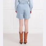 Шорты + ремень свободного кроя Pinko, синий - фото 3