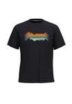 Футболка Smartwool MTN HRZN S/S GRPH , Black - фото 2