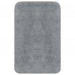 Комплект ковриков для ванной vidaXL, 2 шт. Серая ткань - фото