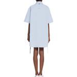 Рубашка-платье с логотипом THOM BROWNE, синий - фото 7