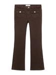 Расклешенные джинсы MANGO KIDS, коричневый - фото