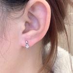 Asia Star Серьги-гвоздики из серебра 925 пробы - фото 3