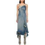 Acne Studios Платье-чехол SS24 для женщин, Medium Blue - фото 4