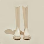 Высокие сапоги женские черные DAPHNE, экрю - фото 11