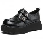 ZGR Лоферы женские черные - фото