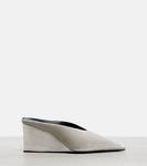 Туфли-лодочки Cube 75 velvet wedge Alaïa, Noir - фото 4