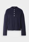 Джемпер Gina Tricot COLLAR SWEATER, Navy/Dark Blue - фото 7