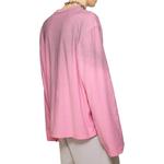 Футболка с принтом логотипа и эффектом поношенности Acne Studios, розовый - фото 7