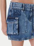 Джинсовая юбка regular fit W5YD0L D5R01 Guess, синий - фото 4