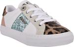Кроссовки Guess Womens Loven, White/Pink Leopard Multi 142 - фото