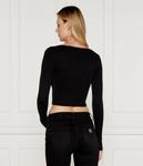 Блузка гламурная Cropped fit Guess Active, черный - фото 3