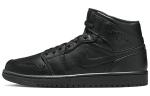 Jordan 1 Mid Triple Black (2022) - фото