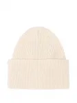 Шапка бини в рубчик Laneus, белый - фото 2