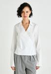 Блуза WRAP Weekday, белый - фото