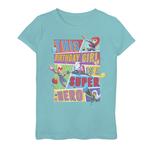 Футболка с рисунком супергероя для девочек 7–16 лет Marvel на день рождения для девочек Marvel - фото