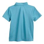 Поло Jumping Beans Performance для мальчиков и малышей, цвет Aqua Blue Microstripe - фото 2