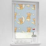 Рулонные шторы Блэкаут twentyfour Bärchen, 90x150x6 см, синий - фото 2